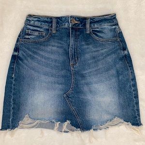 Garage Short Denim Skirt